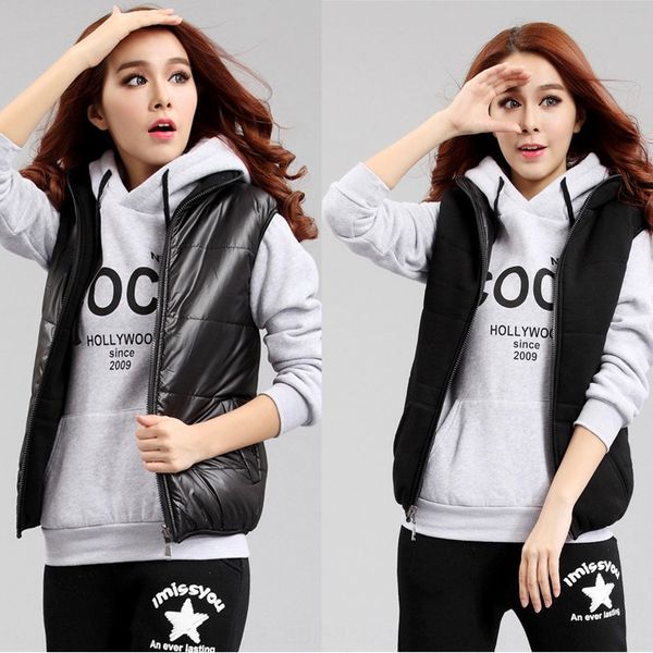 2019 special price new large warm size women's cotton vest warm vest 3550, Black;white
2019 special price new large warm size women's cotton vest warm vest 3550, Black;white