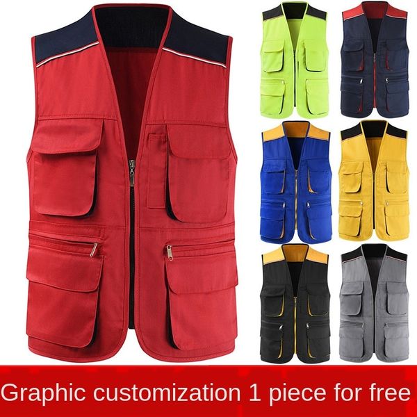 printing splicing advertisement volunteer multi-pocket vest printing volunteer splicing advertisement multi-pocket vest, Black;white
printing splicing advertisement volunteer multi-pocket vest printing volunteer splicing advertisement multi-pocket vest, Black;white