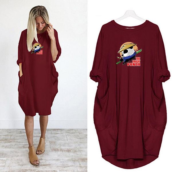 fashion designer women dresses with cute pattern summer crew neck panelled ladies dresses casual loose long sleeve apparel s-5xl option, Black;gray
fashion designer women dresses with cute pattern summer crew neck panelled ladies dresses casual loose long sleeve apparel s-5xl option, Black;gray