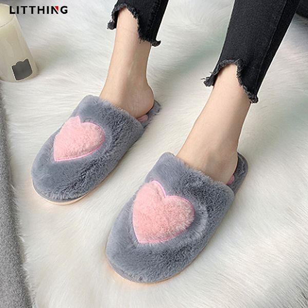litthing cute women slippers love heart cotton winter fur slides ladies home furry slippers warm house indoor non-slip shoes, Black
litthing cute women slippers love heart cotton winter fur slides ladies home furry slippers warm house indoor non-slip shoes, Black