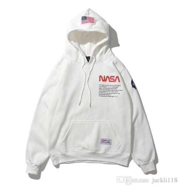 men women hooded fleece nasa hoodies & sweatshirts youth lovers oversize casual pullover wineter for men's clothing, Black
men women hooded fleece nasa hoodies & sweatshirts youth lovers oversize casual pullover wineter for men's clothing, Black