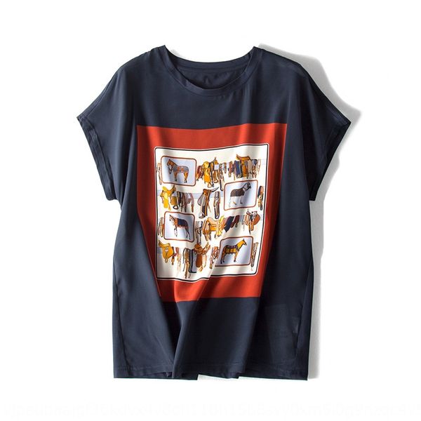short-sleeved t-shirt women's cotton mulberry simple all-match printed fashion breathable silk t-shirt silk 2019 new, White
short-sleeved t-shirt women's cotton mulberry simple all-match printed fashion breathable silk t-shirt silk 2019 new, White