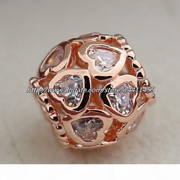 925 sterling silver rose позолоченные ажурных сердце шарм бисера с clear cz подходит для европейских pandora ювелирных изделий браслеты ожер, Black
925 sterling silver rose позолоченные ажурных сердце шарм бисера с clear cz подходит для европейских pandora ювелирных изделий браслеты ожер, Black