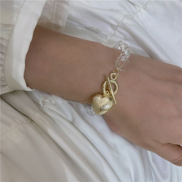 aomu 2020 korea simple metal love transparent acrylic link chain transparent resin bracelet for women girl summer party jewelry, Black
aomu 2020 korea simple metal love transparent acrylic link chain transparent resin bracelet for women girl summer party jewelry, Black