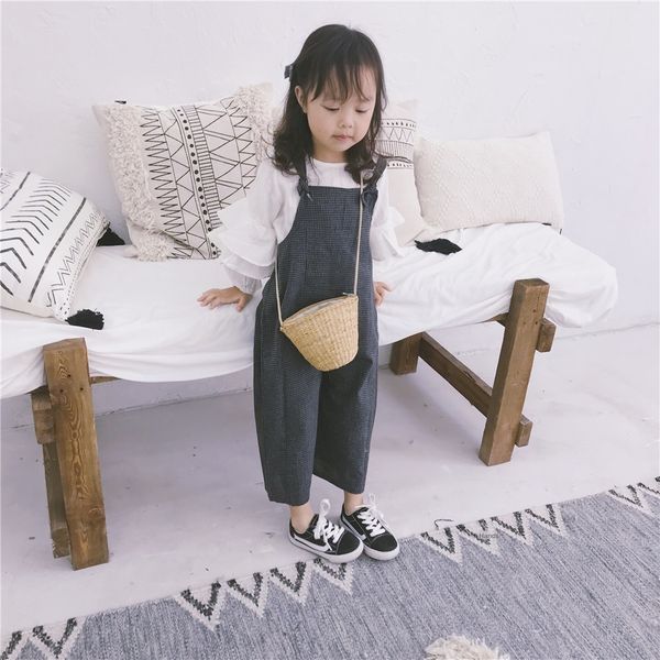 2019 autumn children's body jumpsuit clothing men's and women's belt pants baby plaid belt children's jumpsuit pants, Blue
2019 autumn children's body jumpsuit clothing men's and women's belt pants baby plaid belt children's jumpsuit pants, Blue
