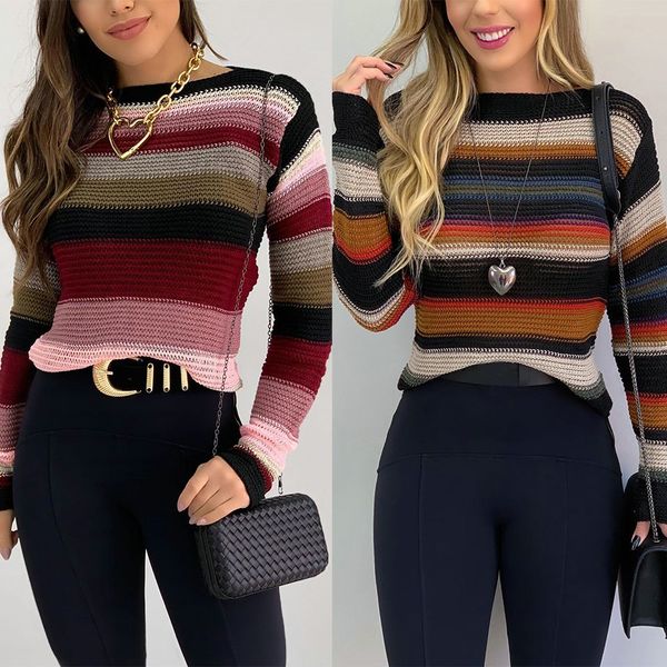 pullovers women soft autumn o-neck sweaters chic daily womens pullover sweet student striped harajuku knitted loose outwear, White;black
pullovers women soft autumn o-neck sweaters chic daily womens pullover sweet student striped harajuku knitted loose outwear, White;black