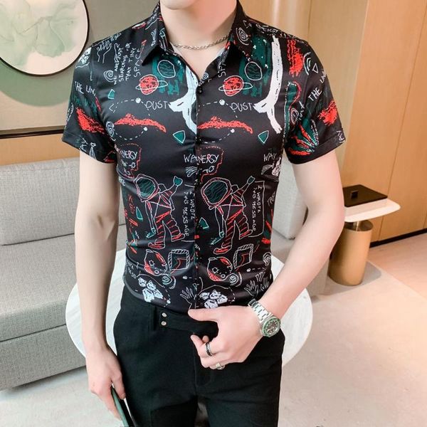summer short sleeve men shirt fashion 2020 digital print slim fit men floral shirts casual all match streetwear blouse 4xl, White;black
summer short sleeve men shirt fashion 2020 digital print slim fit men floral shirts casual all match streetwear blouse 4xl, White;black