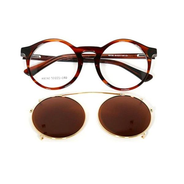 women clip on sunglasses men polarized removable clips flip up glasses round retro tortoise light optical driving sun glasses, White;black
women clip on sunglasses men polarized removable clips flip up glasses round retro tortoise light optical driving sun glasses, White;black