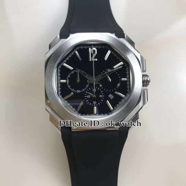 new date octo 102103 bgo41bsldch quartz chronograph mens watch black dial silver case rubber strap gents sport watches 7 colors, Slivery;brown
new date octo 102103 bgo41bsldch quartz chronograph mens watch black dial silver case rubber strap gents sport watches 7 colors, Slivery;brown