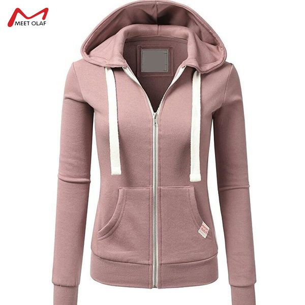 new fashion women hoodies sweatshirt zipper pocket hooded jacket outwear ladies solid slim zip-up hoodie clothes ca3309, Black
new fashion women hoodies sweatshirt zipper pocket hooded jacket outwear ladies solid slim zip-up hoodie clothes ca3309, Black