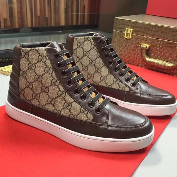 comfortable men 's high sneaker luxury men boots outdoor walking footwears lace -up plus size men shoes fashion sneake, Black
comfortable men 's high sneaker luxury men boots outdoor walking footwears lace -up plus size men shoes fashion sneake, Black