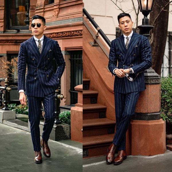 navy striped mens wedding tuxedos double breasted slim fit wear business party prom men blazer suit(jacket+pants), Black;gray
navy striped mens wedding tuxedos double breasted slim fit wear business party prom men blazer suit(jacket+pants), Black;gray