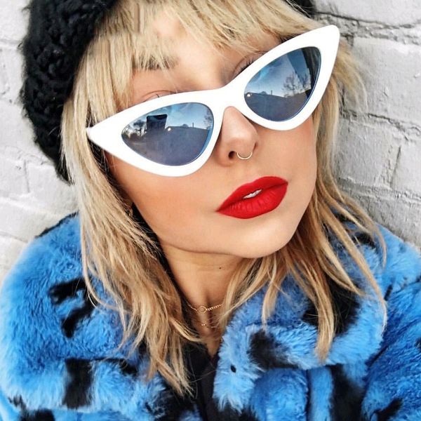 small frame sun cat's eye sun sun glasses fashion all-match glasses men's and women's fashion sunglasses, White;black
small frame sun cat's eye sun sun glasses fashion all-match glasses men's and women's fashion sunglasses, White;black