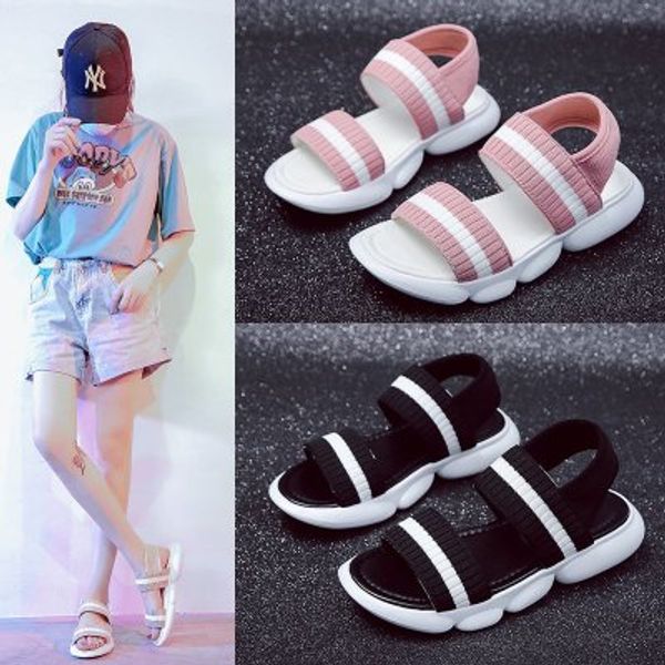sports sandals 2020 summer new fashion student fairy thick bottom increased beach casual women's shoes, Black
sports sandals 2020 summer new fashion student fairy thick bottom increased beach casual women's shoes, Black