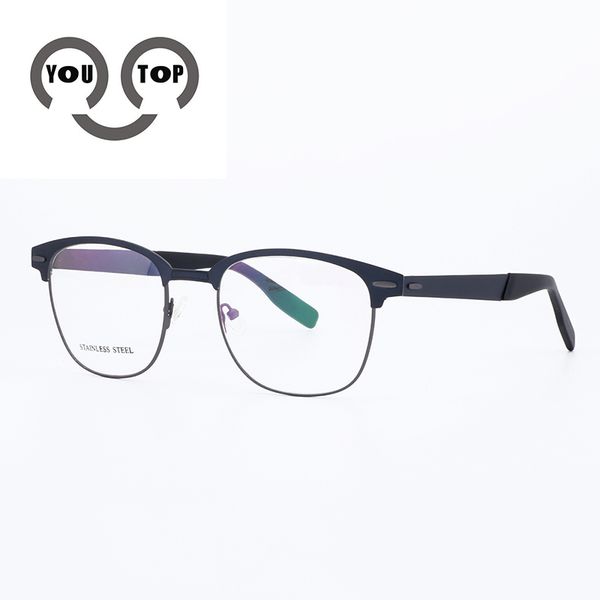 youmen's optical stainless steel frames male's myopia full rim prescription eyewear frame s8283, Black
youmen's optical stainless steel frames male's myopia full rim prescription eyewear frame s8283, Black