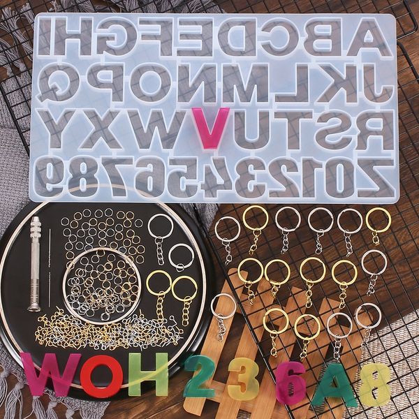 l90qi 224 pieces diy dripping tool set letter pendant crystal diy crystal jewelry pendant silicone mold combination sheep horn nail drill bi, Silver
l90qi 224 pieces diy dripping tool set letter pendant crystal diy crystal jewelry pendant silicone mold combination sheep horn nail drill bi, Silver