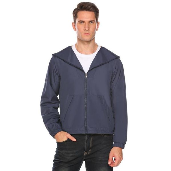 men long sleeve mesh lined casual hooded windproof jackets outdoor coat, Black;red
men long sleeve mesh lined casual hooded windproof jackets outdoor coat, Black;red