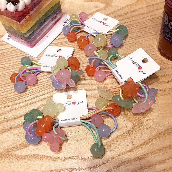 new cartoon jelly transparent beads 5-piece set rubber headdress children's rubber band hair band hair accessories headdress, Slivery;white
new cartoon jelly transparent beads 5-piece set rubber headdress children's rubber band hair band hair accessories headdress, Slivery;white