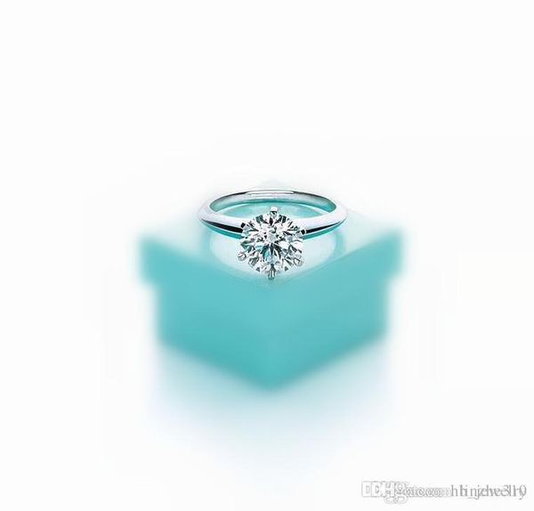 high version six claw 1-3 karat diamond luxury ring with t logo 925sterling silver couple rings women marry wedding engagement with box, Golden;silver
high version six claw 1-3 karat diamond luxury ring with t logo 925sterling silver couple rings women marry wedding engagement with box, Golden;silver