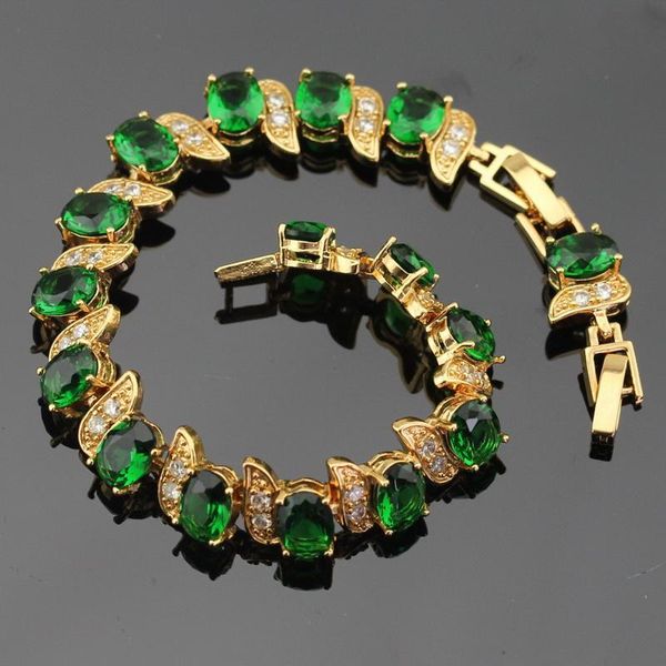 wpaitkys green stones gold color jewelry sets for women party bracelet long earrings necklace pendant rings gift box, Black
wpaitkys green stones gold color jewelry sets for women party bracelet long earrings necklace pendant rings gift box, Black