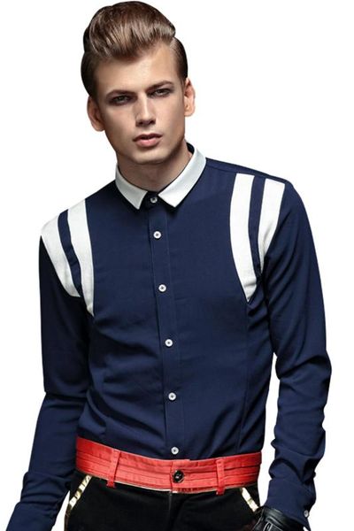 fanzhuan new male casual men's fashion autumn long sleeve shirts original design geometry blue shirt 14292, White;black
fanzhuan new male casual men's fashion autumn long sleeve shirts original design geometry blue shirt 14292, White;black