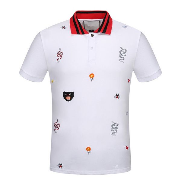 famous designer men polos classic lapel t shirt luxury embroidery snake bee tiger jersey mesh cotton brand polo shirts tees youth t-shirt, White;black
famous designer men polos classic lapel t shirt luxury embroidery snake bee tiger jersey mesh cotton brand polo shirts tees youth t-shirt, White;black