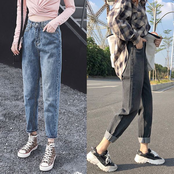 women's jeans high waist women korean stretchy casual fashion slim all match washed womens streetwear trousers, Blue
women's jeans high waist women korean stretchy casual fashion slim all match washed womens streetwear trousers, Blue