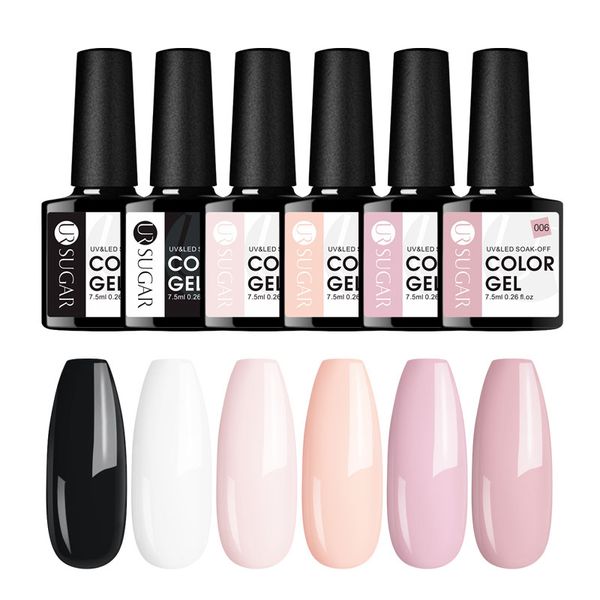 ur sugar 6pcs gel nail polish kit nail art uv led gel for manicure long lasting polish soak off varnishes
ur sugar 6pcs gel nail polish kit nail art uv led gel for manicure long lasting polish soak off varnishes