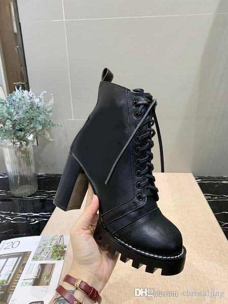 luxury short boots leather ankle boots women high heel 10cm chunky heel winter women shoes martin boots designers w1, Black
luxury short boots leather ankle boots women high heel 10cm chunky heel winter women shoes martin boots designers w1, Black