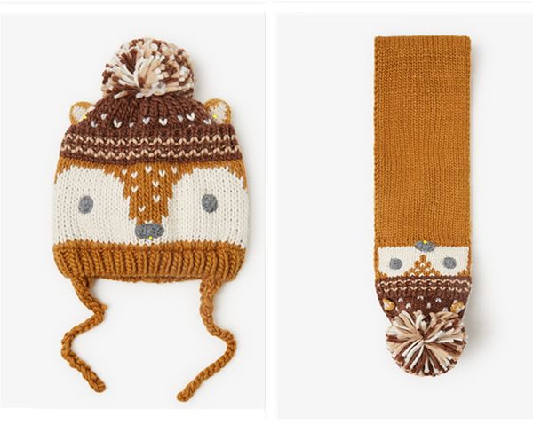 2020 new winter warm animal design style knitted hat and scarf sets for baby boy girls kids children, Yellow
2020 new winter warm animal design style knitted hat and scarf sets for baby boy girls kids children, Yellow