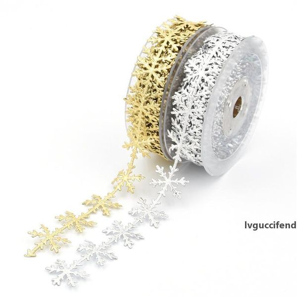 new gold silver snowflake ribbon christmas ribbons new year christmas decorations xmas tree decor diy decorative ultrasonic embossed ribbon
new gold silver snowflake ribbon christmas ribbons new year christmas decorations xmas tree decor diy decorative ultrasonic embossed ribbon