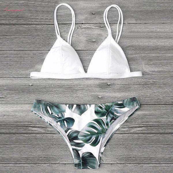 women swimwear bikini set print leaves push up padded bathing suit swimsuit beachwear low waist bikini biquini swimming summer, White;black
women swimwear bikini set print leaves push up padded bathing suit swimsuit beachwear low waist bikini biquini swimming summer, White;black
