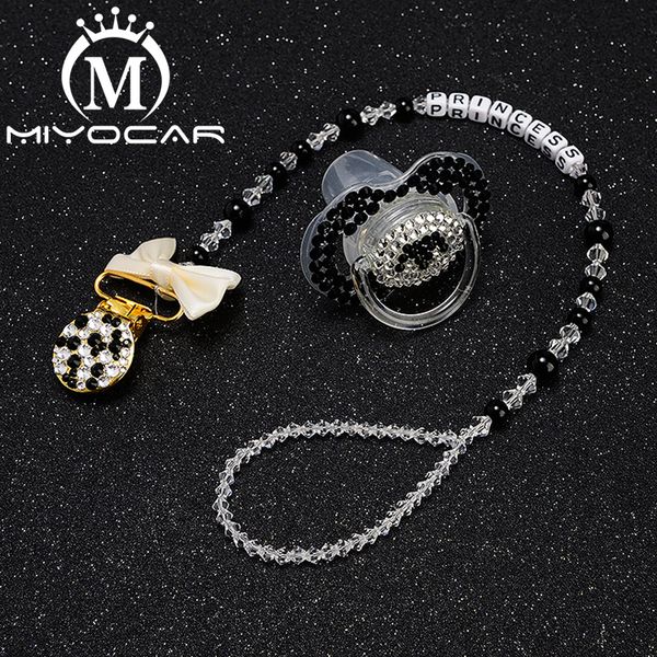 miyocar bling black white pacifier clip any name personalized pacifier holder dummy clip with bling black white sp006
miyocar bling black white pacifier clip any name personalized pacifier holder dummy clip with bling black white sp006