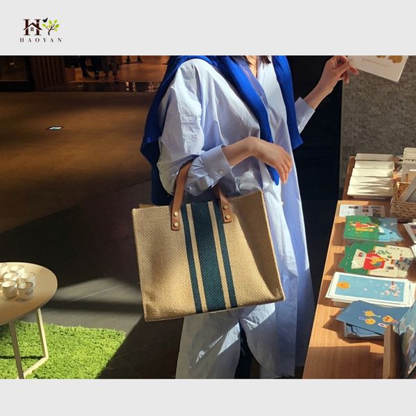 2020 simple fashion large capacity bag ladies portable briefcase woman business shoulder bag canvas big handbag