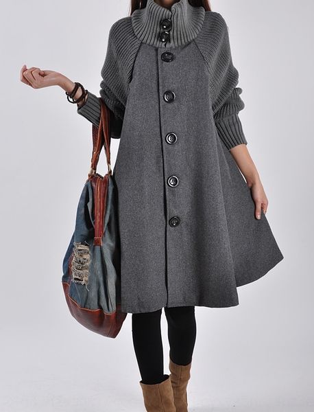 41img autumn and winter new korean style large size women's clothing mid-length loose woolen cloak windbreaker coat cloak woolen trench, Tan;black
41img autumn and winter new korean style large size women's clothing mid-length loose woolen cloak windbreaker coat cloak woolen trench, Tan;black