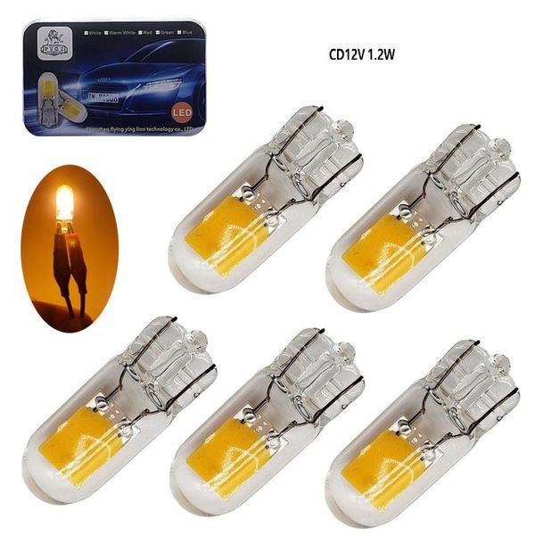 5pcs t10 led w5w glass car instrument light bulbs cd12v 1.2w vehicle license plate light reading lamp motorcycle warm white lamp
5pcs t10 led w5w glass car instrument light bulbs cd12v 1.2w vehicle license plate light reading lamp motorcycle warm white lamp