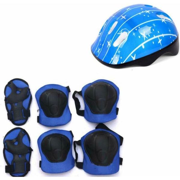 children kids helmet protective kneecaps elbow guards outdoor roller skating, Blue;black
children kids helmet protective kneecaps elbow guards outdoor roller skating, Blue;black