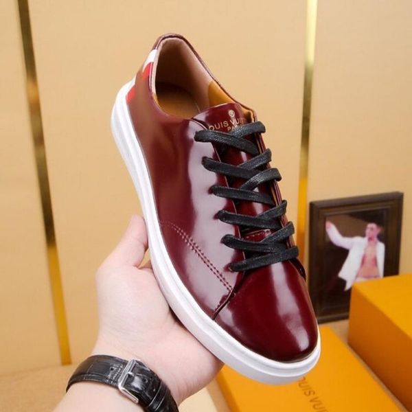 2020 luxury design mens fashion leather rubber bottom sneakers all-match breathable men's casual shoes mens banquet shoes size: 38-451, Black
2020 luxury design mens fashion leather rubber bottom sneakers all-match breathable men's casual shoes mens banquet shoes size: 38-451, Black