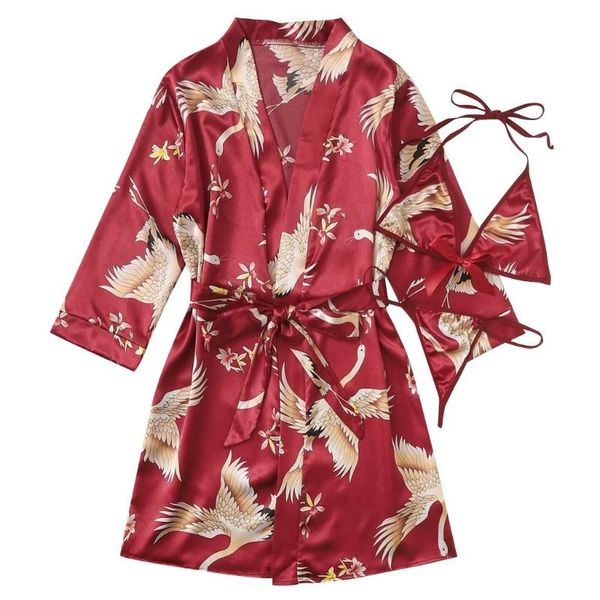 men's sleepwear lingerie bra set satin silk pajamas women nightdress robes underwear bathrobe robe 20july07, Black;brown
men's sleepwear lingerie bra set satin silk pajamas women nightdress robes underwear bathrobe robe 20july07, Black;brown