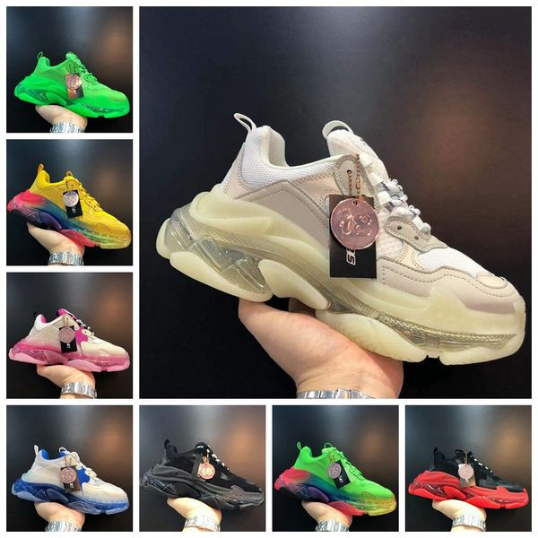 new paris triple s sneakers mens women casual shoes triple s clear sole white green black red rainbow sports outdoor dad shoe
new paris triple s sneakers mens women casual shoes triple s clear sole white green black red rainbow sports outdoor dad shoe