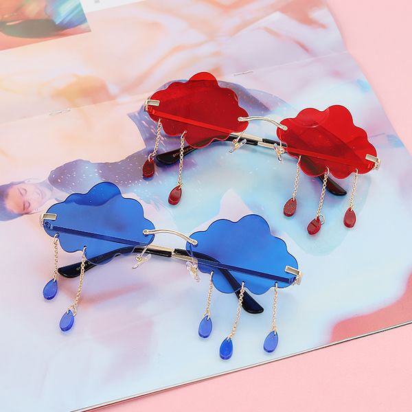 fashion rimless sunglasses women 2020 vintage clouds tassel steampunk sunglasses men frameless punk glasses shades uv400 oculos, White;black
fashion rimless sunglasses women 2020 vintage clouds tassel steampunk sunglasses men frameless punk glasses shades uv400 oculos, White;black
