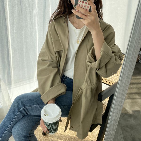 women's windbreaker 2020 autumn new fashion women trench casual brief temperament jacket women comfortable loose trench ladies, Tan;black
women's windbreaker 2020 autumn new fashion women trench casual brief temperament jacket women comfortable loose trench ladies, Tan;black