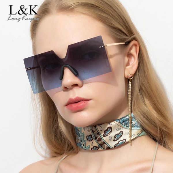rimless square sunglasses women metal gradient oversized one-piece lens sun glasses vintage brand designer ladies eyeglasses, White;black
rimless square sunglasses women metal gradient oversized one-piece lens sun glasses vintage brand designer ladies eyeglasses, White;black