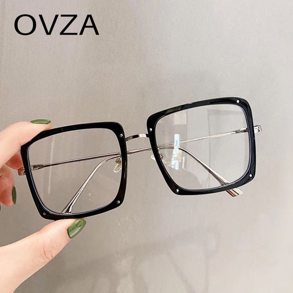 ovza fashion computer glasses for women 2020 popular square blue light blocking glasses men metal frame s7012, White;black
ovza fashion computer glasses for women 2020 popular square blue light blocking glasses men metal frame s7012, White;black