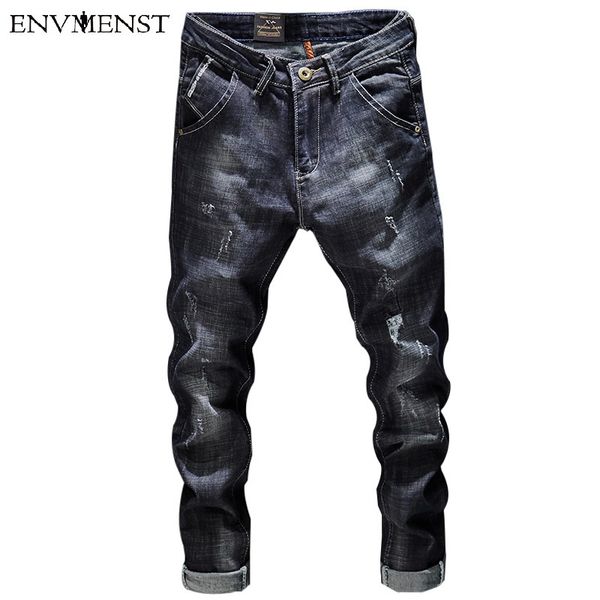 env 2020 men's jeans mens clothing fashional denim trousers soft young casual large size pants men korean style, Blue
env 2020 men's jeans mens clothing fashional denim trousers soft young casual large size pants men korean style, Blue