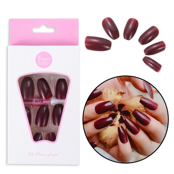24pcs мода pure color накладные ногти длинные ногти балерина поддельный coffin shaped поддельный nail art finger красоты наращивание маникюр, Red;gold
24pcs мода pure color накладные ногти длинные ногти балерина поддельный coffin shaped поддельный nail art finger красоты наращивание маникюр, Red;gold