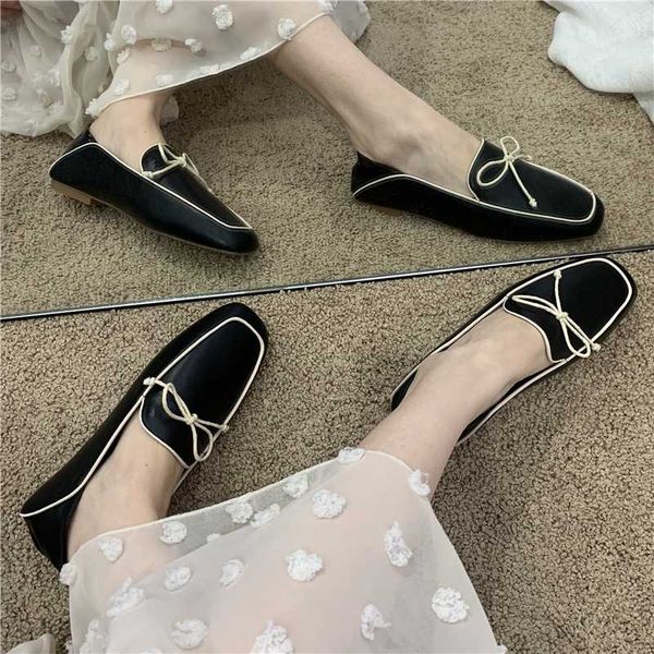 2020 korean version of large size women's shoes square toe bow microfiber soft leather flat low-shoes single women's s, Black
2020 korean version of large size women's shoes square toe bow microfiber soft leather flat low-shoes single women's s, Black