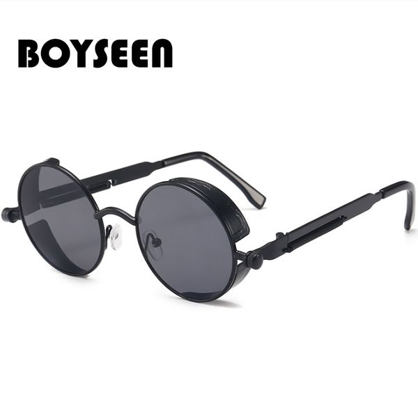 boyseen new punk sunglasses retro metal round thick frame sunglasses spring temple 58028, White;black
boyseen new punk sunglasses retro metal round thick frame sunglasses spring temple 58028, White;black