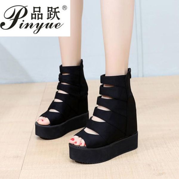 raised sandals women's slope with water-proof platform shoes summer women's casual shoes wisp of air-permeable fish-mouth, Black
raised sandals women's slope with water-proof platform shoes summer women's casual shoes wisp of air-permeable fish-mouth, Black