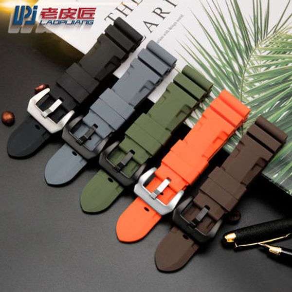 silicone rubber watch band replace for panerai strap watch band waterproof watchband tools cj191225, Black;brown
silicone rubber watch band replace for panerai strap watch band waterproof watchband tools cj191225, Black;brown